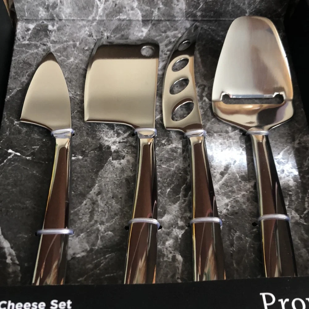 Nicole Miller Stainless Steel Cheese Knife Set